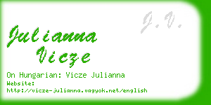 julianna vicze business card